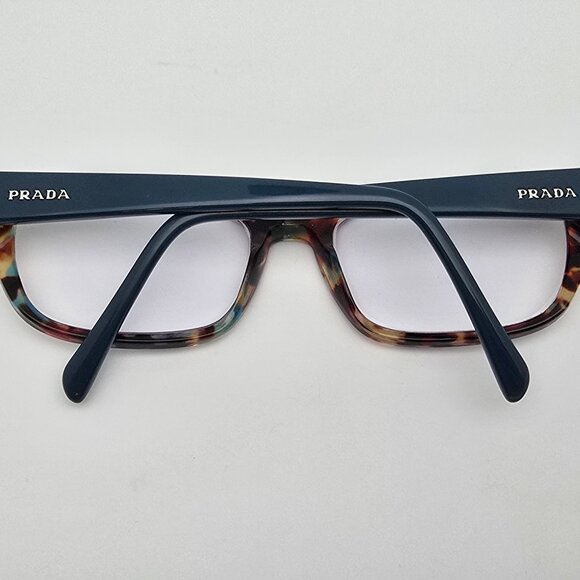 *SOLD* Prada VPR 18O NAG-1O1 Spotted Blue Havana Eyeglasses Frame w/ Flexhinge - Picture 9 of 12